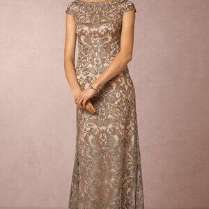 BHLDN - Georgie Dress from Designer Tadashi Shoji in Smoked Pearl Size 14